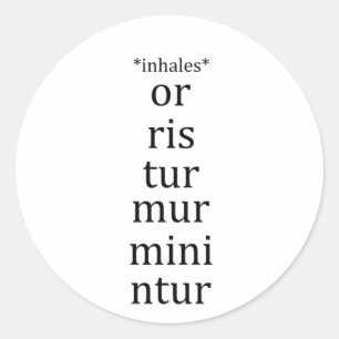 Sticker Rond Amusant pour les élèves des écoles de langue la