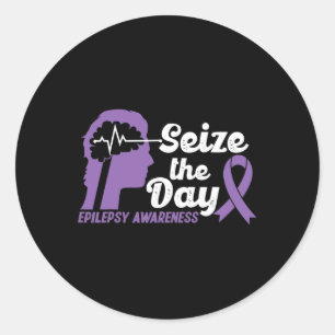 Sticker Rond Amusante Sensibilisation À L'Épilepsie Saisir Le J
