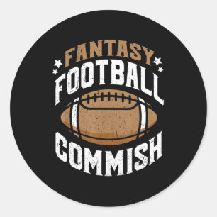 Sticker Rond Amusants Imaginaire Football Commish Commissaire H