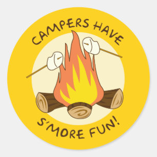 Sticker Rond Amusement de S'more