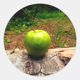 Sticker Rond An Apple a Day