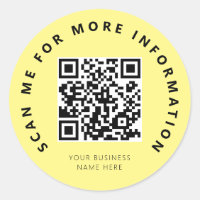 Analyser moi Jaune QR Code numérisable