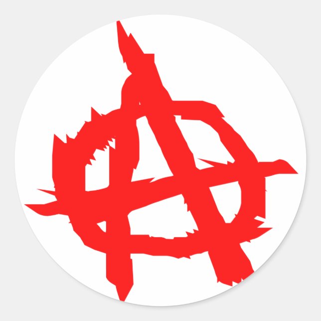 Sticker Rond Anarchie (Devant)