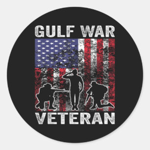 Sticker Rond Ancien combattant du Golfe Guerre du Golfe