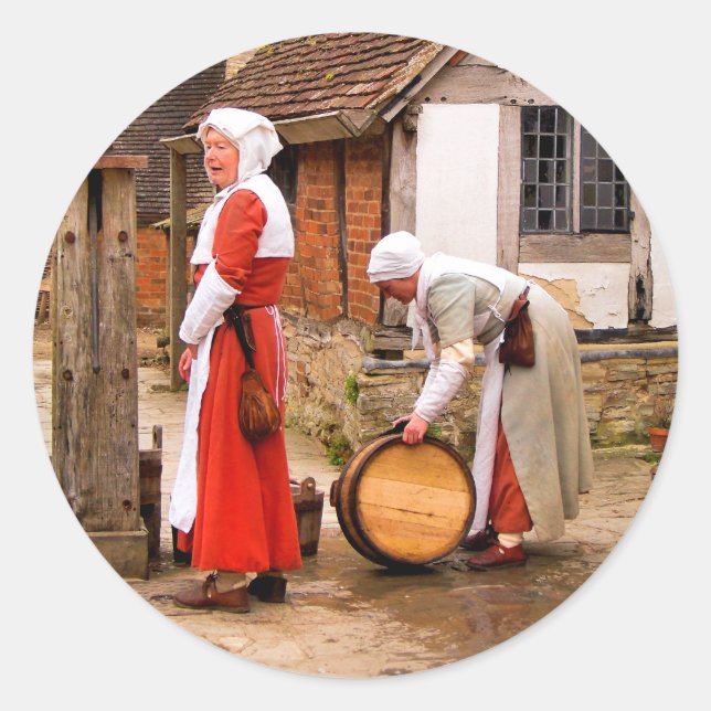 STICKER ROND ANCIENNE ANGLETERRE (Devant)