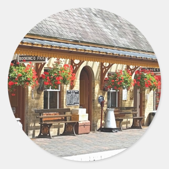 STICKER ROND ANCIENNE GARE (Devant)