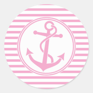 Sticker Rond Ancre avec bandes
