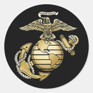 Sticker Rond Ancre de globe d'Eagle