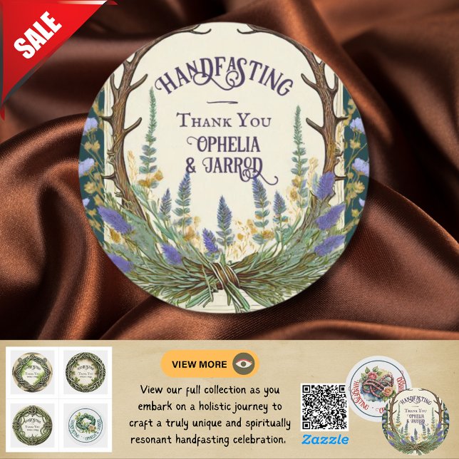 STICKER ROND ANDFASTANTS POUR FAVORISER ENVELOPPES ANTLERS (Créateur téléchargé)