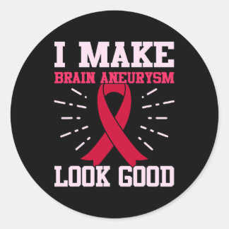 Sticker Rond Aneurysme cérébral apparence bonne conscience Mois
