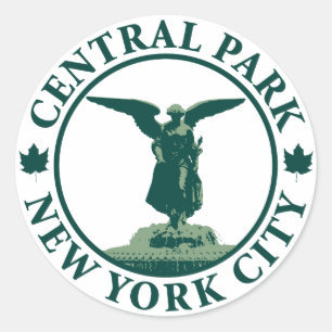 Sticker Rond Ange de Central Park