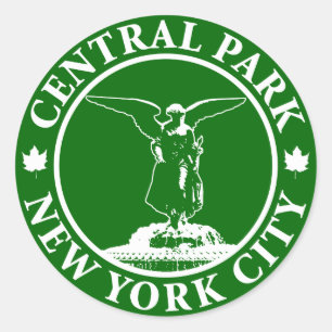 Sticker Rond Ange de Central Park