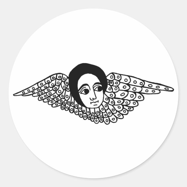 Sticker Rond ange éthiopien (Devant)