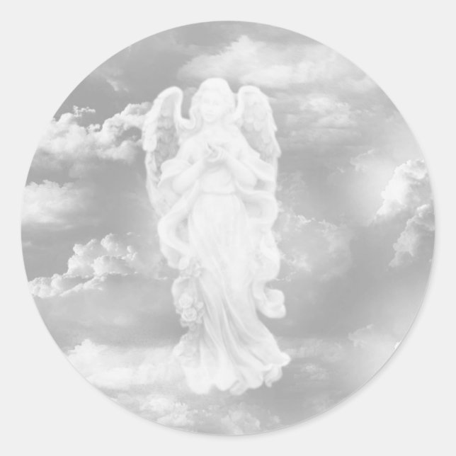 Sticker Rond Ange gardien (Devant)