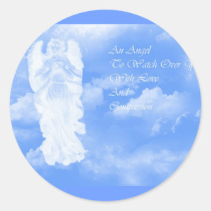 Sticker Rond Ange gardien