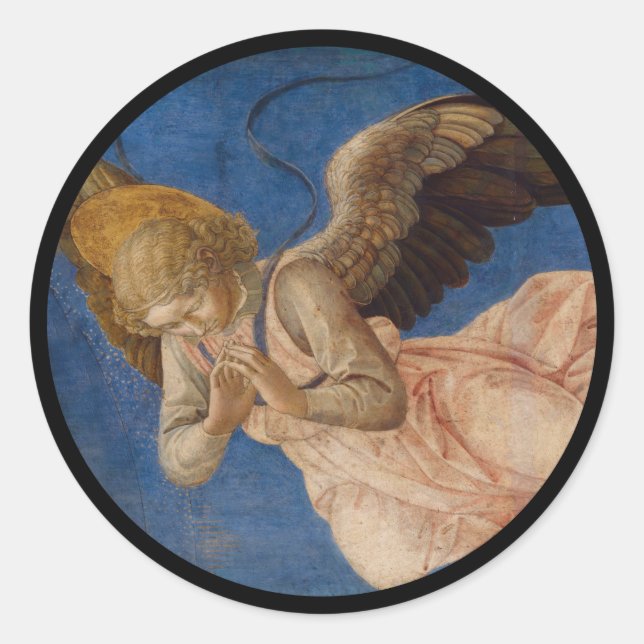 Sticker Rond Angel dans le ciel (Devant)