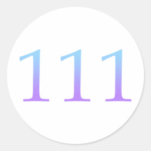 Sticker Rond Angel Numéro 111 - Intuition