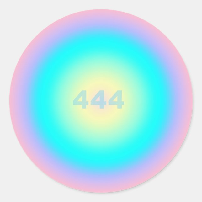 Sticker Rond Angel Numéro 444 - Protection (Devant)