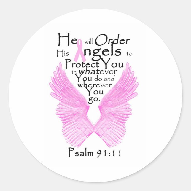 Sticker Rond Angel Wings (Devant)