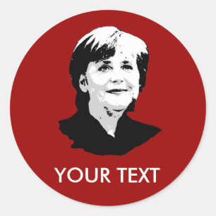 Sticker Rond Angela Merkel