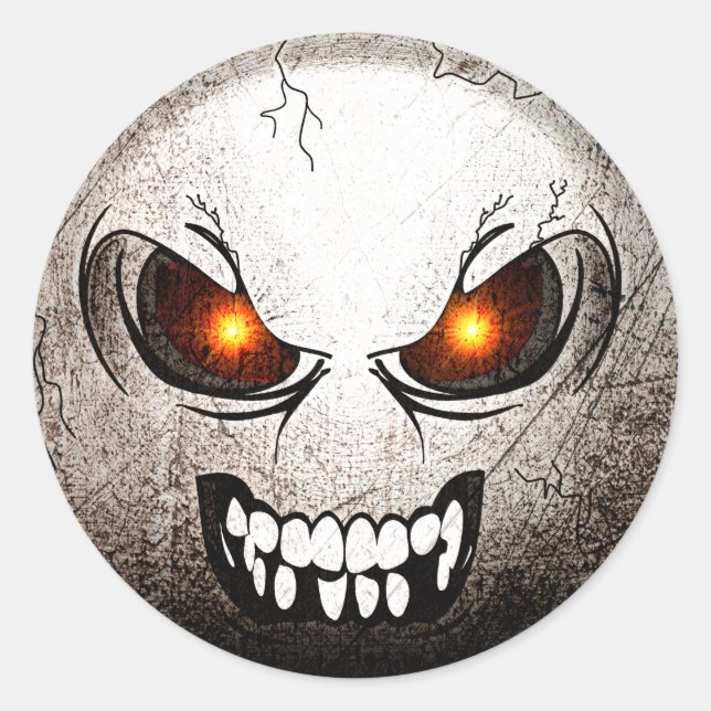 Sticker Rond Angermoji Vintage (Vorderseite)
