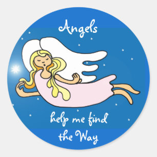 Sticker Rond Anges