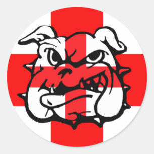Sticker Rond Anglais Bulldog super anglais