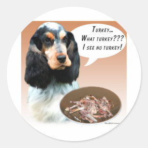 Sticker Rond Anglais Cocker Spaniel Turquie