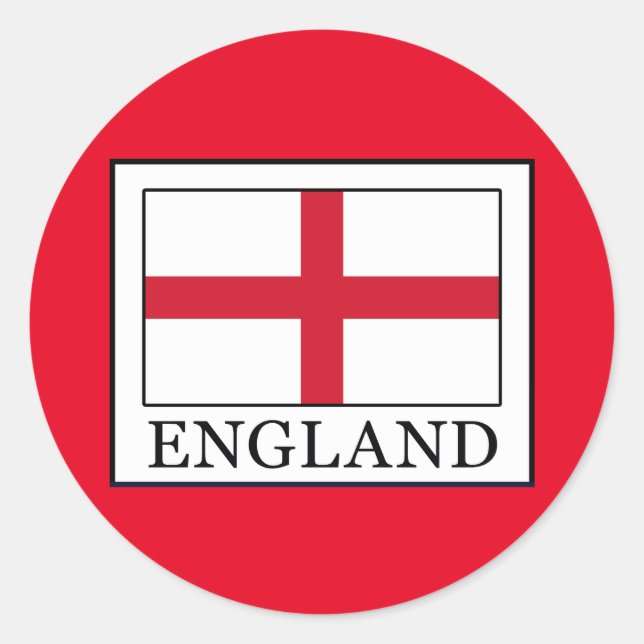 Sticker Rond Angleterre (Devant)