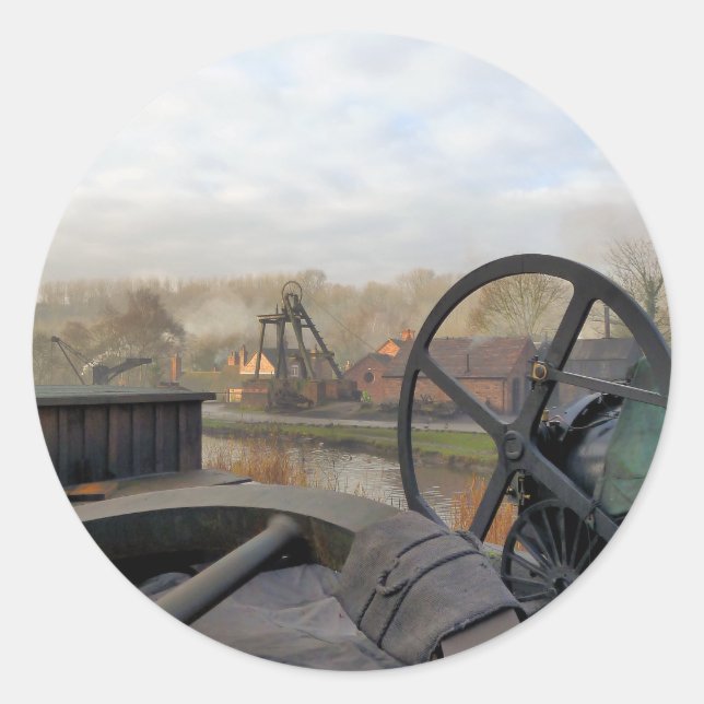 STICKER ROND ANGLETERRE VICTORIENNE (Devant)