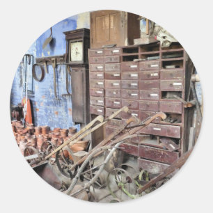 STICKER ROND ANGLETERRE VICTORIENNE