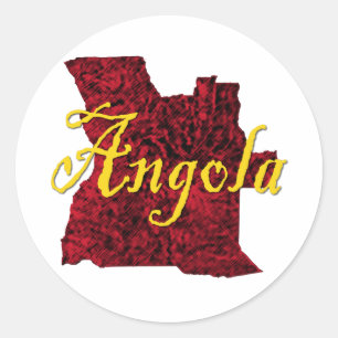 Sticker Rond Angola
