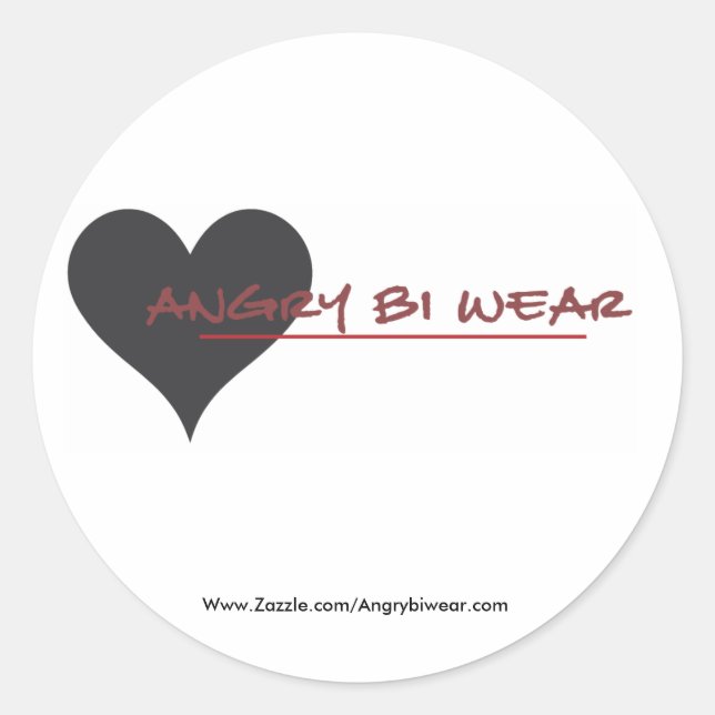 Sticker Rond Angrybiwear (Devant)