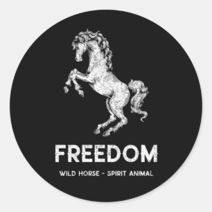 Sticker Rond animal sauvage