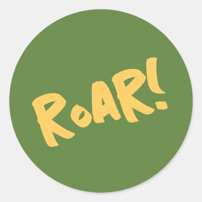 Sticker Rond Animaux de la fête des rues Anniversaire (Devant)