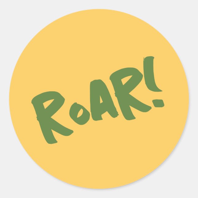 Sticker Rond Animaux de la fête des rues Anniversaire (Devant)