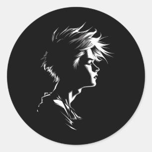 Sticker Rond Anime Manga Motif Artwork Anime 1