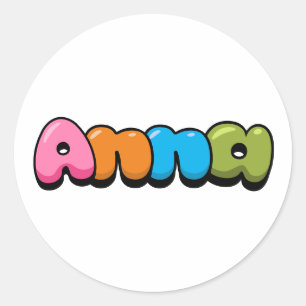 Sticker Rond Anna
