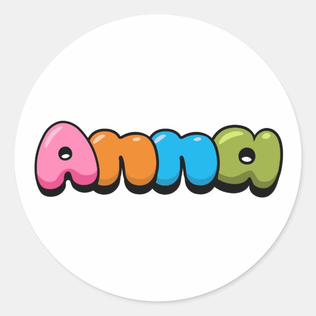 Sticker Rond Anna (Devant)