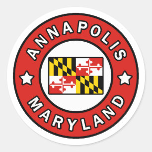 Sticker Rond Annapolis Maryland