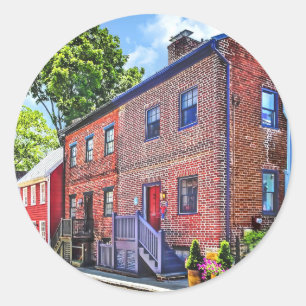 Sticker Rond Annapolis MD - rue Fleet