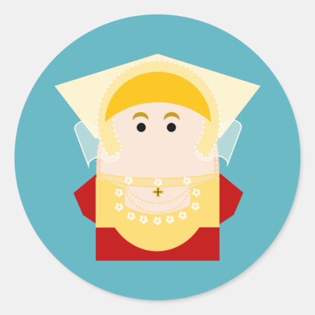 Sticker Rond Anne de Cleves (Devant)