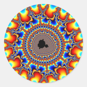 Sticker Rond Anneau de flamme