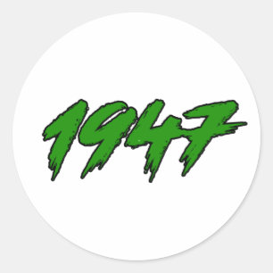 Sticker Rond Année de l'indépendance du Pakistan 1947