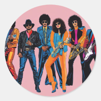 Sticker Rond années 80