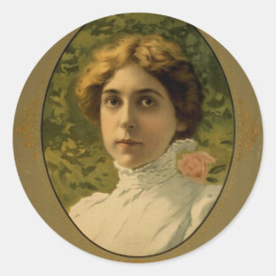 Sticker Rond Annie Russell Théâtre Vintage