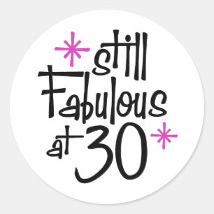 Sticker Rond Anniversaire 30 ans
