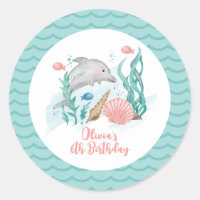 Anniversaire dauphin sous la mer