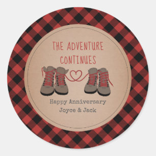 Sticker Rond Anniversaire d'aventure de Randonnées de Buffalo P