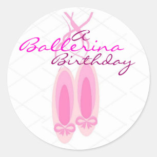 Sticker Rond Anniversaire de ballerine